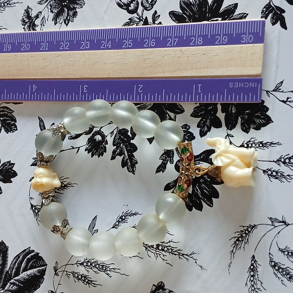 Boho Spiritual Gypsy Beaded Buddha Elephant Charm Bracelet - Picture 5 of 10